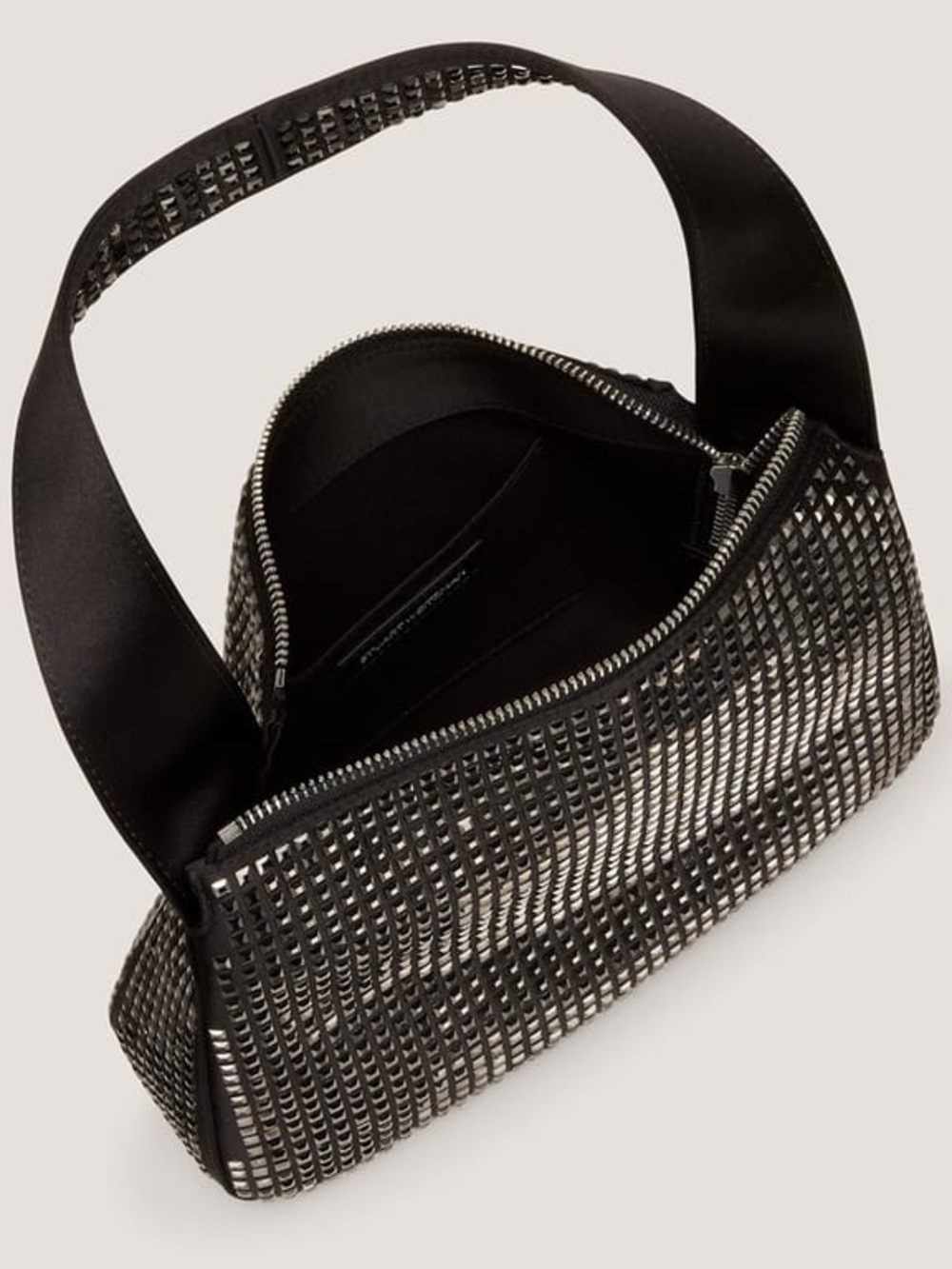 Stuart Weitzman: Black Studded Shoulder Bag - Picture 3 of 10